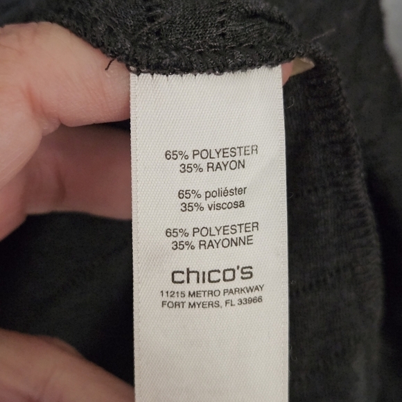 Chico textured top chico size 3 = size large - Picture 7 of 14